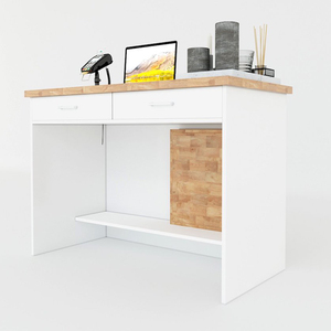 Support minimaliste en bois et acrylique à 2 tiroirs 120x60x86cm BLT68010 - Product Image 3