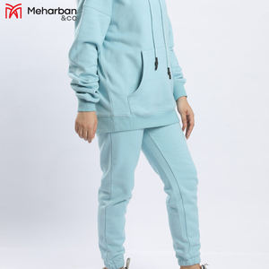 Ropa deportiva con logotipo personalizado, chándal de entrenamiento, fitness, Polar, sudadera de talla grande y pantalones de chándal, conjuntos de chándal para mujer - Product Image 2