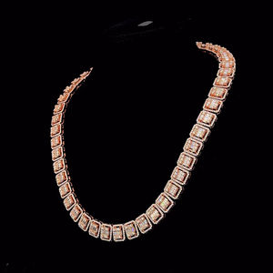 Chaîne Tennis Hip Hop en Argent Sterling 925 Personnalisée, Sertie de Moissanite VVS, Qualité Supérieure, Testée au Diamant, Chaîne Baguette de 9 mm - Product Image 3