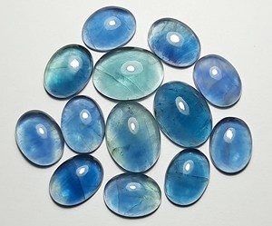 100% ธรรมชาติคุณภาพสูง Fluorite รูปไข่ Cabochon อัญมณี Fluorite รูปไข่ขนาด 3*5 ถึง 18*25 มม.รูปไข่สําหรับเครื่องประดับแฟนซีทําอัญมณี - Product Image 3