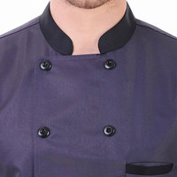 Manteau de chef à double boutonnage gris classique pour hommes et femmes avec manteau de chef uniforme de cuisine léger et confortable