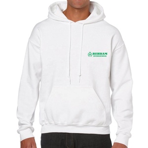 New Arrival Light Weight 100% Cotton Fleece Pullover Hoodie High Quality Customized Logo Screen Printing No <b>String</b> Men's Hoodies - Product Image 5