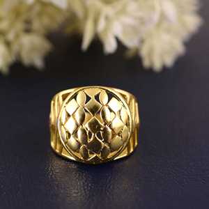 Exclusive Design Boho Cutout Dome <b>Ring</b> Brass <b>Rings</b> For Women 18K Gold Plated Lattice <b>Statement</b> <b>ring</b> for Wholesale/OEM/ODM - Product Image 6