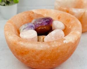 Bol de minéraux de sel naturel de l'Himalaya de qualité supérieure en gros Matériau organique Artisanat fait à la main en provenance du Pakistan - Product Image 5