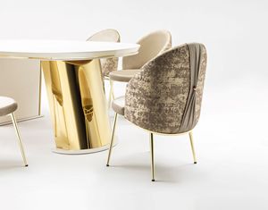 Bộ bàn ăn kiểu hiện đại Milano, thiết kế chân bàn hiện đại, dành cho nhà ở hoặc khách sạn, với ghế sang trọng phong cách châu Âu, chất liệu gỗ MDF, dùng cho phòng khách - Product Image 2