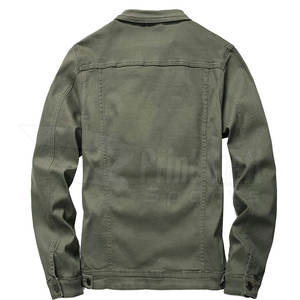 แจ็คเก็ตยีนส์ผู้ชายดีไซน์ใหม่ สีพื้น แจ็คเก็ตยีนส์ฤดูหนาว เสื้อผ้าลำลอง แจ็คเก็ตยีนส์ผู้ชาย - Product Image 2