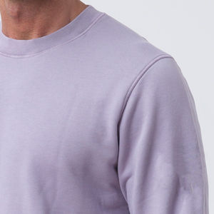 Sweat-shirt de luxe épais et uni en coton 100% pour homme, col rond, personnalisable avec broderie, style streetwear - Product Image 6