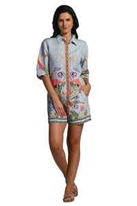 Haute qualité 100% lin écologique séchage rapide ensemble court décontracté pour les femmes Logo personnalisé brodé genou Co-Ord deux pièces usine - Product Image 6