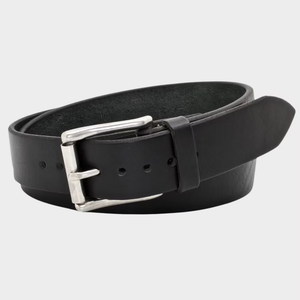 Ceinture pour homme en cuir véritable avec boucle - Product Image 1
