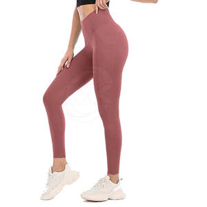 Vente directe d'usine Legging pour femmes personnalisé Legging pour femmes Offre Spéciale Legging pour femmes de couleur unie - Product Image 5