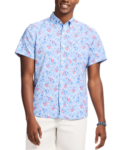 Chemise hawaïenne décontractée pour homme, vente en gros, été, vente chaude, coupe classique, manches courtes, 100% coton, imprimé floral, multicolore - Product Image 6