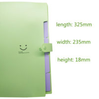 Carpeta multicapa A4, bolsa de archivo, color personalizado, bolsas de órgano de cinco rejillas, gran capacidad, suministros escolares de oficina simples, carpetas de archivos