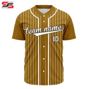 ชุดเสื้อเบสบอลผ้าตาข่ายทวิลล์ติดกระดุม ระบายอากาศ แห้งเร็ว ป้องกันแบคทีเรีย พร้อมบริการปักและสกรีนโลโก้ทีมตามสั่ง - Product Image 6