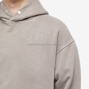 Sudaderas con Capucha para Hombre, Logotipo Personalizado, Hombros Caídos, Bolsillos Funcionales, Sudadera Holgada, Sudadera Gruesa para Hombre - Product Image 5