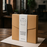 Enveloppe kraft écologique minimaliste durable boîte d'expédition personnalisée pour vêtements accessoires streetwear