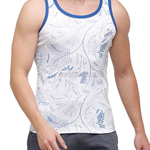 Best Selling High Quality <b>Men's</b> Casual <b>Tank</b> <b>Top</b> Summer Workouts Running Breathable Quick Dry Knitted Cotton/Bamboo Fiber OEM - Product Image 4