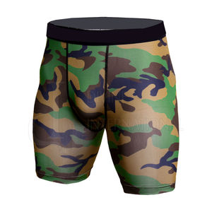 Short athlétique 2-en-1 décontracté pour hommes, avec compression, séchage rapide, évacuation de l'humidité, meilleur design, technique de broderie d'entraînement de gymnastique solide - Product Image 4