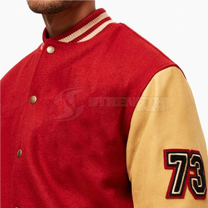 แจ็คเก็ตหนัง Letterman แบบสั่งทำพิเศษ ดีไซน์โดดเด่น คุณภาพเยี่ยม สำหรับผู้ชาย ไซส์ผู้ใหญ่ - Product Image 4