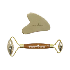 Best Quality Kansa Face <b>Roller</b> Gua Sha Tools Original Indian Factory Sculpting Ayurvedic Beauty Massager High Quality Kansa - Product Image 1