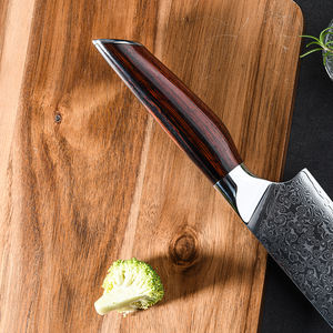 Commandes en gros personnalisées Service OEM ODM Couteau de chef de cuisine professionnel japonais en acier Damas Manche en bois de rose - Product Image 4
