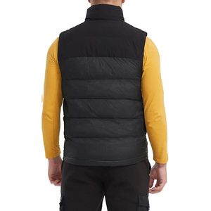 Gilet matelassé en nylon pour homme, rembourrage chaud, sans manches, vêtement d'extérieur avec fermeture éclair intégrale, bodywarmer isolé pour un style décontracté - Product Image 5