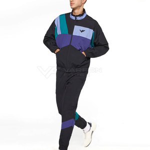 Ensemble coupe-vent pour homme de haute qualité avec veste et pantalon ajustable à cordon de serrage pour le sport ou un look streetwear - Product Image 3
