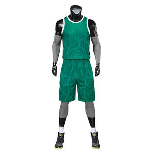 Uniforme de basket-ball tendance et léger écologique de meilleure qualité uniforme de basket-ball anti-UV réversible en polyester pour adultes - Product Image 1