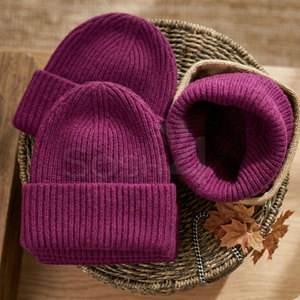 Made in Pakistan 100% <b>Wool</b> Jacquard <b>Beanies</b> Top Selling Best Quality Custom Logo Design Unisex <b>Beanie</b> in Cheap Price - Product Image 5