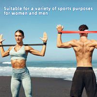 Bandes de Résistance en Tissu Polyester Personnalisées pour Exercices de Fitness à Domicile, Yoga et Tonification des Fessiers