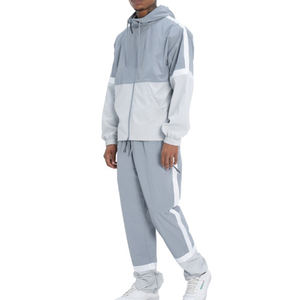 Conjunto Deportivo de Invierno para Hombre de Alta Calidad, 2 Piezas, Ropa Deportiva Informal para Exteriores, Chándal Cortavientos de Poliéster - Product Image 1