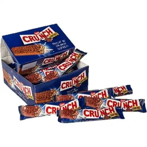 Crunch Milk Chocolate Sharing Bars, 16 x 100 g/ Nestle Crunch 8ct Candy Bar Set - Chocolate & Crisped Rice