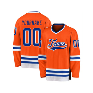 Uniforme de hockey sur glace personnalisé de haute qualité pour hommes vente en gros de maillot de sublimation de service OEM différents noms numéros Style des joueurs - Product Image 1