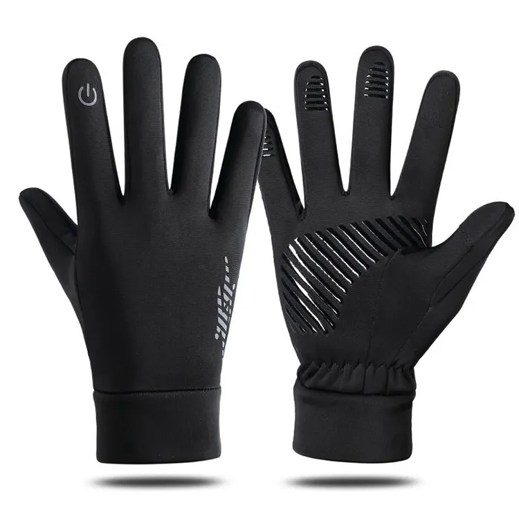 Männer Frauen Rutsch feste Fahrrad handschuhe Voll finger Silikon Laufen Outdoor Sport handschuhe Fahren Wind dichte Touchscreen-Handschuhe
