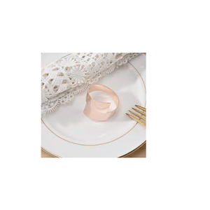 Rond de serviette en forme d'hexagone en cuivre et support meilleure utilisation dans l'hôtel et l'utilisation de décor de maison et de table - Product Image 5