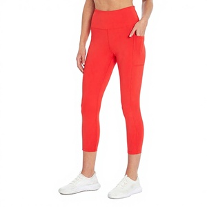 กางเกงโยคะขายส่งแบบกำหนดเองสำหรับผู้หญิง เอวสูง ยืดได้สี่ทิศทาง เป็นมิตรกับสิ่งแวดล้อม ODM กางเกงออกกำลังกายฟิตเนส - Product Image 1