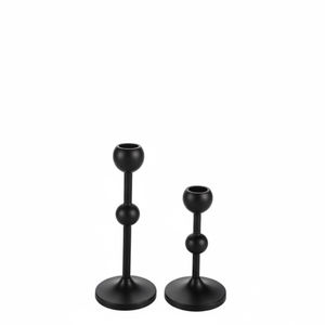 Bougeoir en métal argenté vintage, élégant support de bougie en fer avec base stable, décoration d'intérieur pour mariages et fêtes - Product Image 6