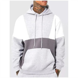 Sudadera con capucha básica para hombre, de forro polar, cómoda, informal, para uso diario, con cordón ajustable. - Product Image 1