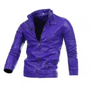 Vente Vente Slim Fit Hommes Veste En Cuir Moto Vestes Automne Hiver Veste Hommes Casual Produits En Cuir Véritable - Product Image 3