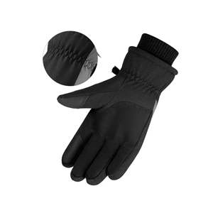 Guantes de esquí para hombre con logotipo personalizado, transpirables, de cuero de cabra, a prueba de viento, impermeables para la temporada de invierno, suministro directo de fábrica para snowboard - Product Image 4