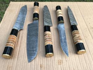 Juego de Cuchillos de Cocina y Chef en Acero de Damasco, Uso Profesional, Calidad Garantizada, con Bolsa de Cuero, Juego de Cubiertos - Product Image 3