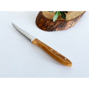 Couverts élégants en acier inoxydable avec poignées en bois, parfaits pour les mariages servant de la nourriture et la cuisine élégante, à la maison et à l'hôtel. - Product Image 3