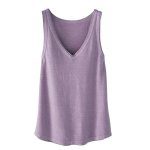 Débardeur sans manches avec Logo pour femme, débardeur en Jersey de coton imprimé personnalisé - Product Image 2