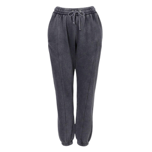 Pantalones de chándal de algodón de alta calidad para mujer, estampado de letras personalizadas, Jogger lavado ácido, exterior, informal, Fitness, salón, Jogging elástico - Product Image 6