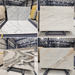 Blocs de marbre naturel italien en calcite Dalles Design moderne Finition de surface polie et aiguisée Garantie 1 an pour l'intérieur et l'extérieur - Product Image 1