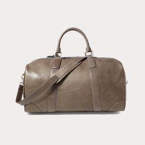 Bolso de Mano de Cuero - Bolso de Viaje Premium de Cuero Gris con Correa para el Hombro, Elegante Bolso de Viaje para Hombres y Mujeres - Product Image 3