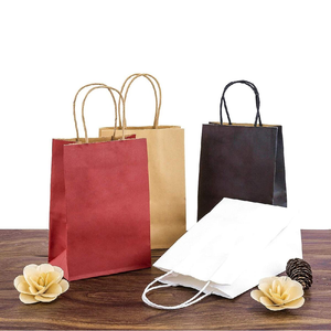 Venta al por mayor de bolsas de papel Kraft con asas, tamaños mixtos, bolsas de papel Kraft a granel para regalo, para negocios, compras, venta al por menor - Product Image 3
