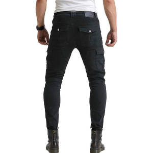 Pantalon en jean pour moto de qualité supérieure pour homme, % coton, confortable, respirant, protection d'armure, vêtements de course moto - Product Image 6