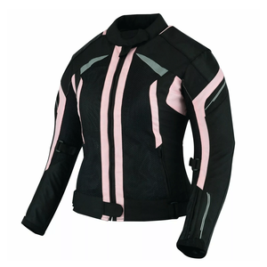 Chaqueta de moto textil de verano gris/negro para mujer con protectores Sport Biker Outdoor Racing Motorcycle Ladies Jacket - Product Image 4