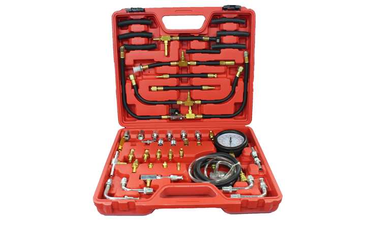 Engine Tools 0-140psi Fuel Injection Pressure Tester Gauge Kit Gas Fuel ...