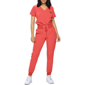 Directo de fábrica al por mayor médico Scrubs Set Unisex Doctor enfermera Hospital uniforme quirúrgico Jogger pantalones Top logotipo personalizado - Product Image 1